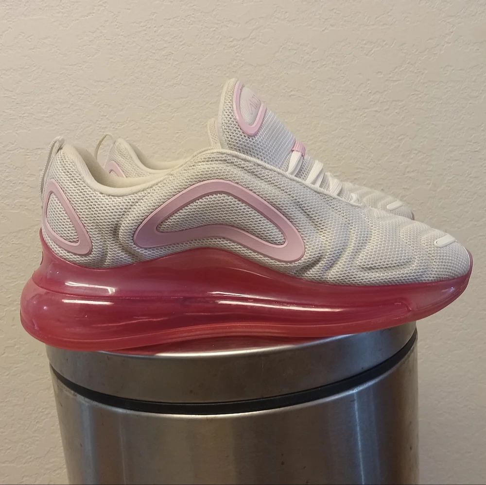 Nike Air Max 720 Womens 8 Shoes Sneakers White Pink Running Jogging Athletic Spo - Picture 5 of 16